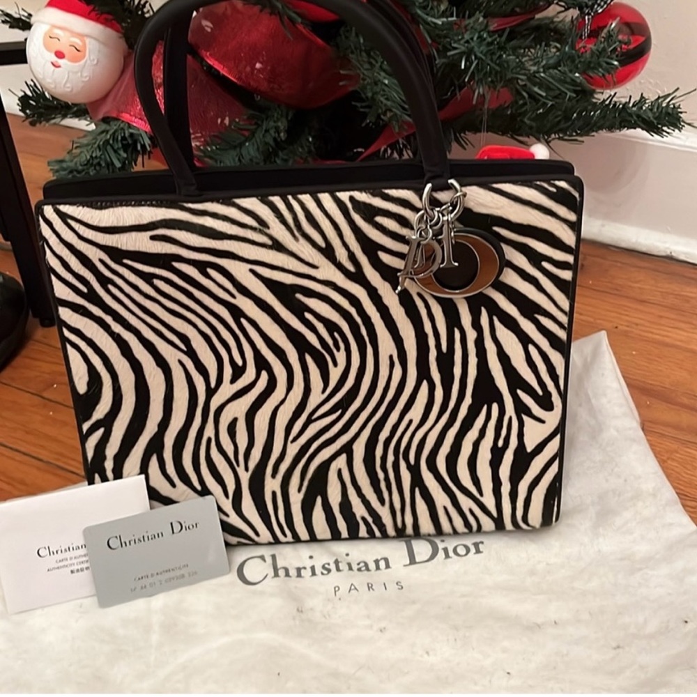 🔥Christian Dior Lady Dior Pony Hair Tote 🔥NWOT dustbag included